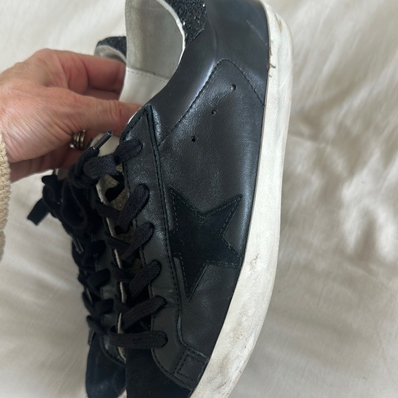 Golden Goose Black and White Sneakers - Picture 7 of 9